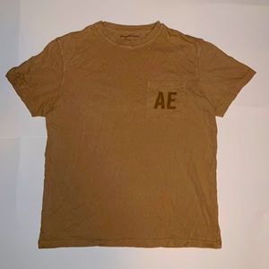 Tan American Eagle T-Shirt.